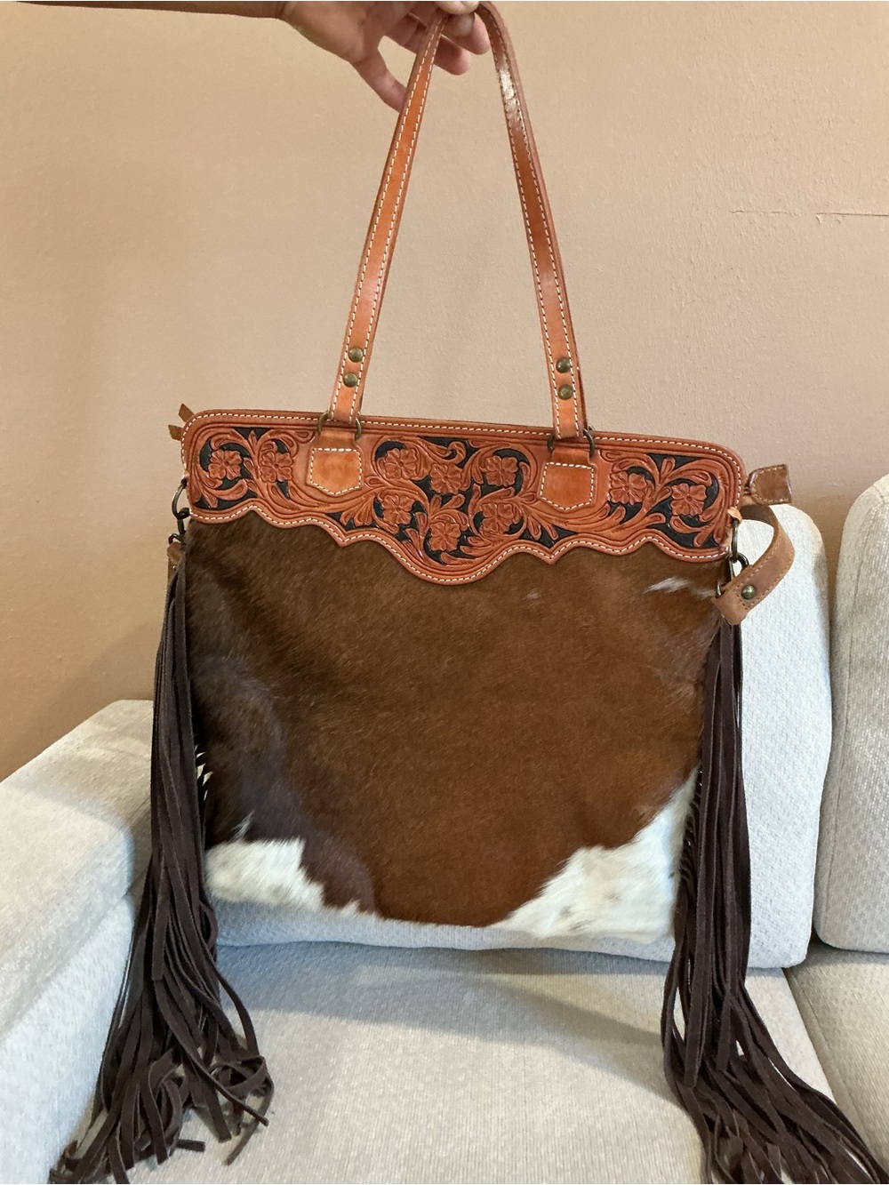 American Darling Western Fringe Tote Bag